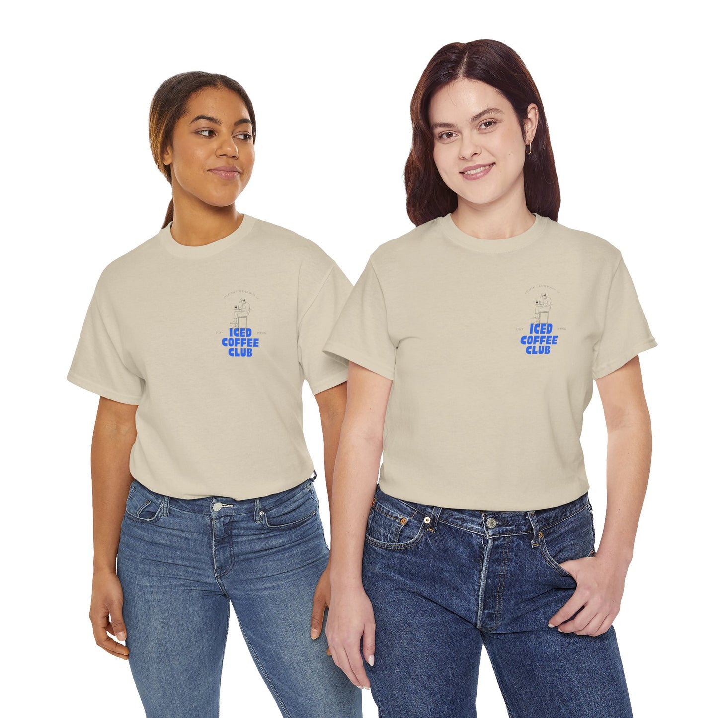 Iced Coffee Club Unisex Tee | Perfect for Coffee Lovers, Casual Wear, Gifts, Summer Outings, or Friends' Gatherings