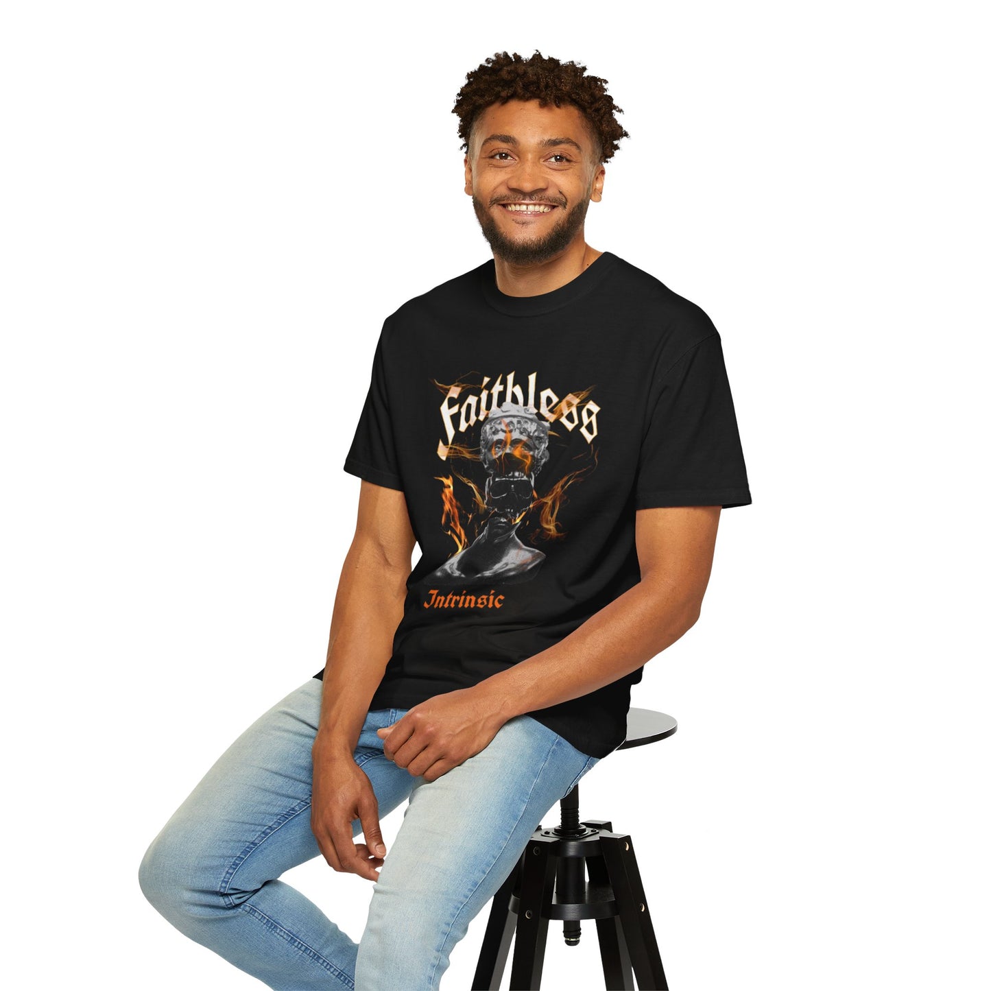Faithless Intrinsic Unisex T-Shirt, Edgy Graphic Tee, Streetwear Fashion, Gift for Music Lovers, Bold Style Statement