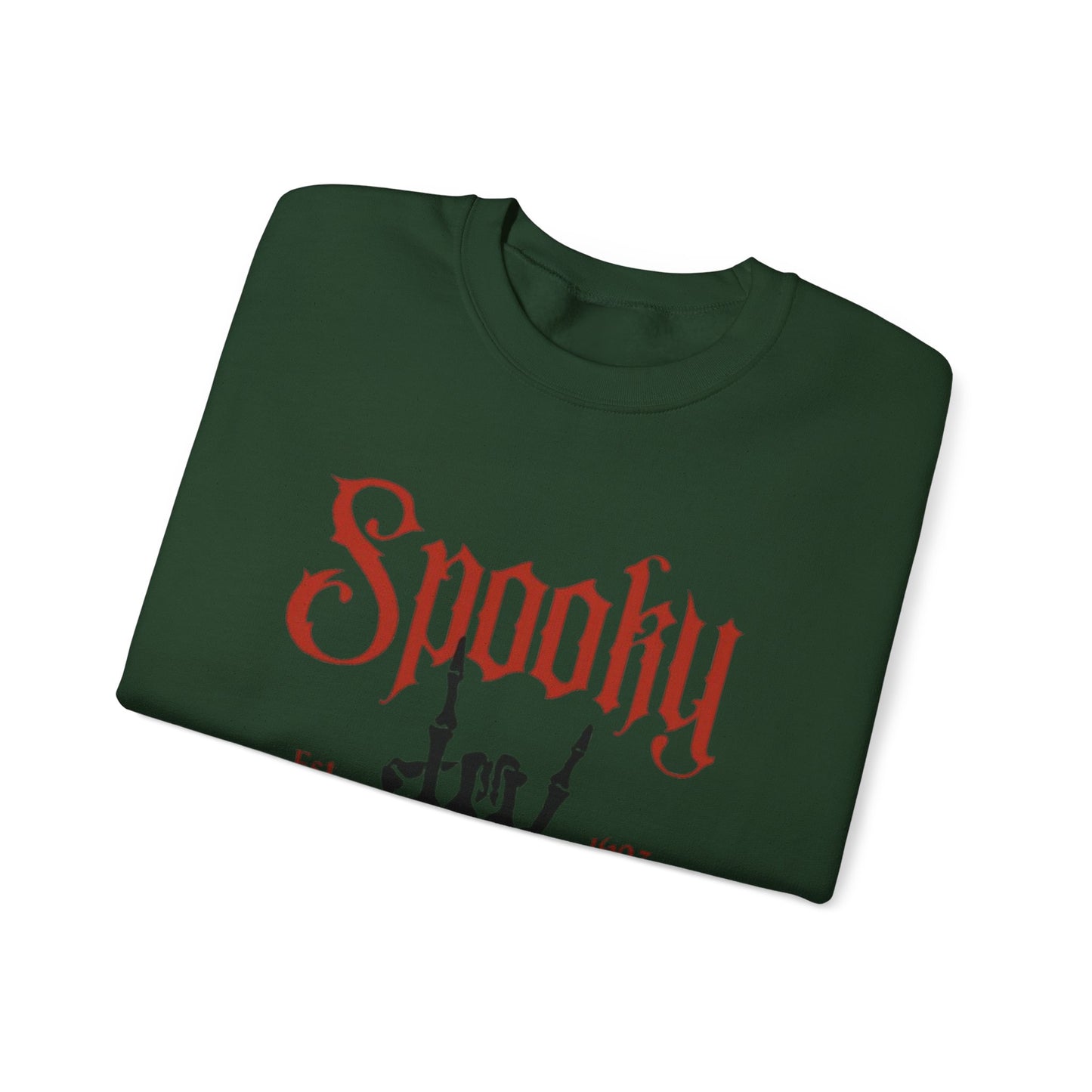 Spooky Club Crewneck Sweatshirt, Halloween Sweatshirt, Unisex Sweatshirt, Casual Fall Apparel, Cozy Halloween Top