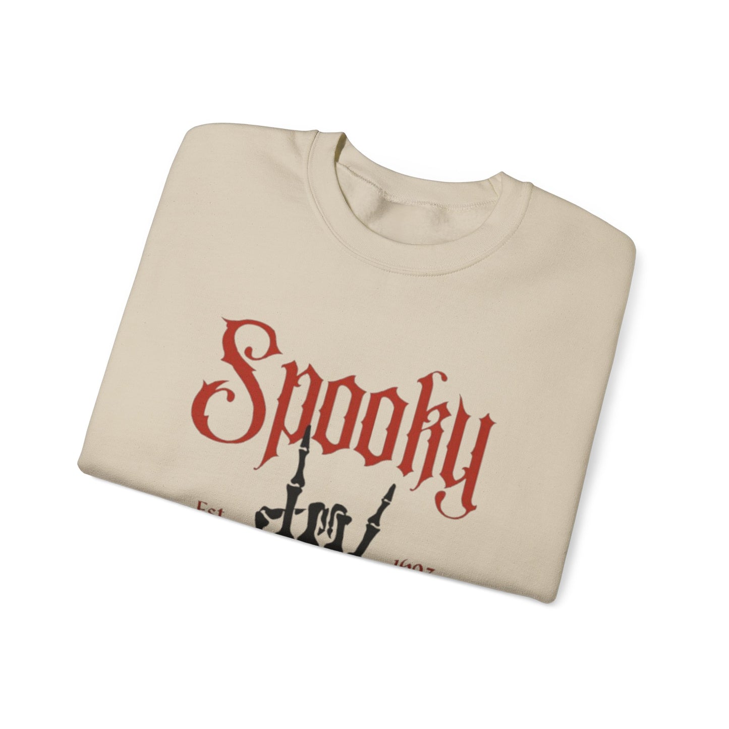 Spooky Club Crewneck Sweatshirt, Halloween Sweatshirt, Unisex Sweatshirt, Casual Fall Apparel, Cozy Halloween Top