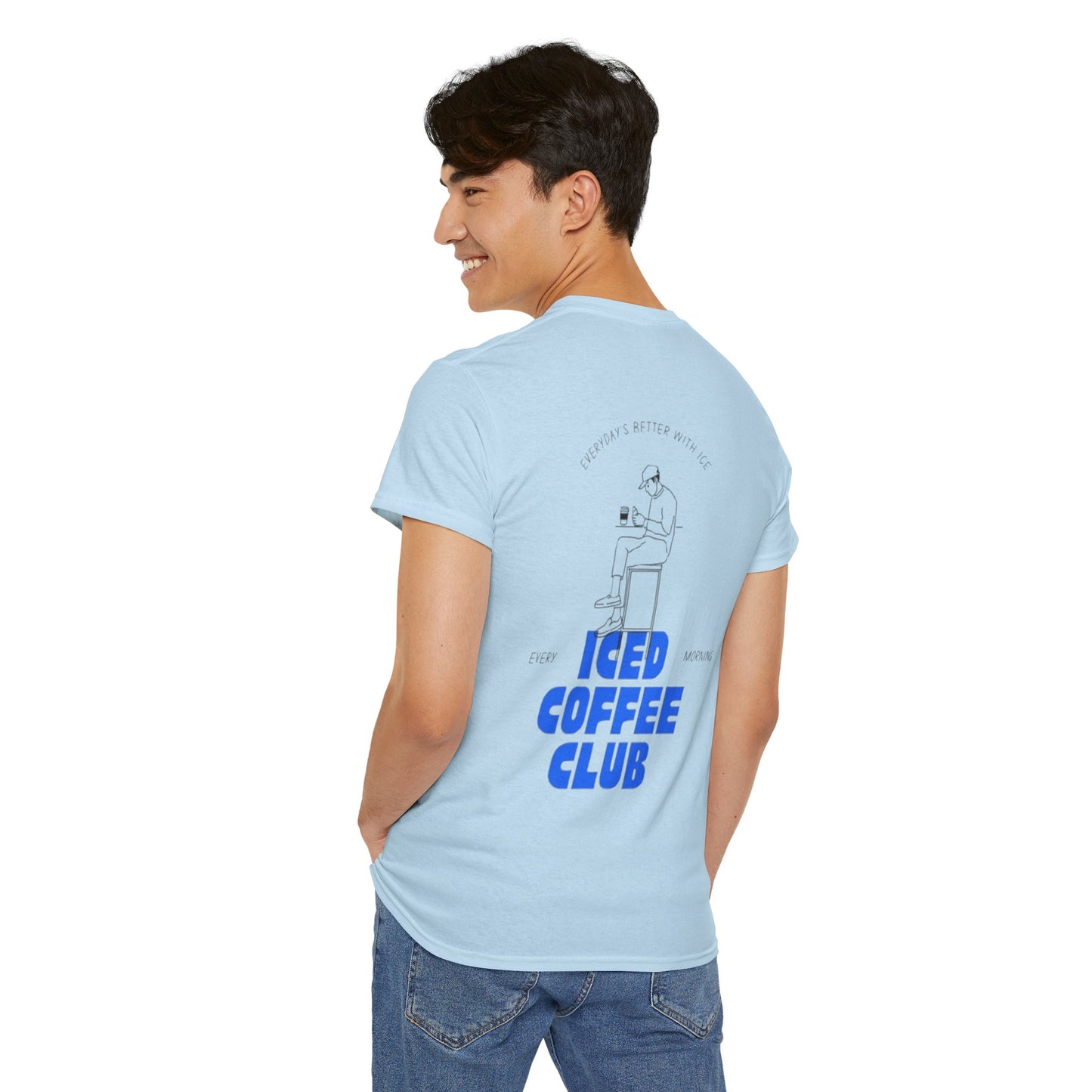 Iced Coffee Club Unisex Tee | Perfect for Coffee Lovers, Casual Wear, Gifts, Summer Outings, or Friends' Gatherings