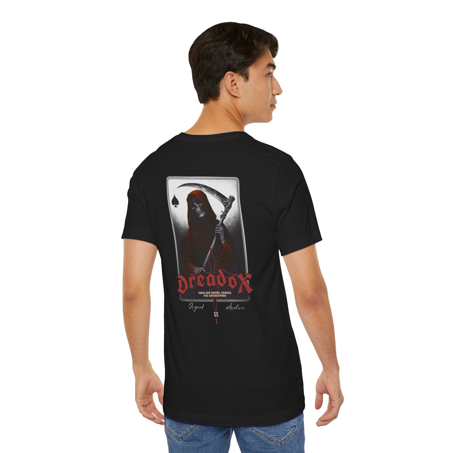 Spooky Graphic Tee, Unisex Dreadox Short Sleeve Shirt, Halloween Costume Shirt, Urban Casual Wear, Goth Aesthetic Apparel