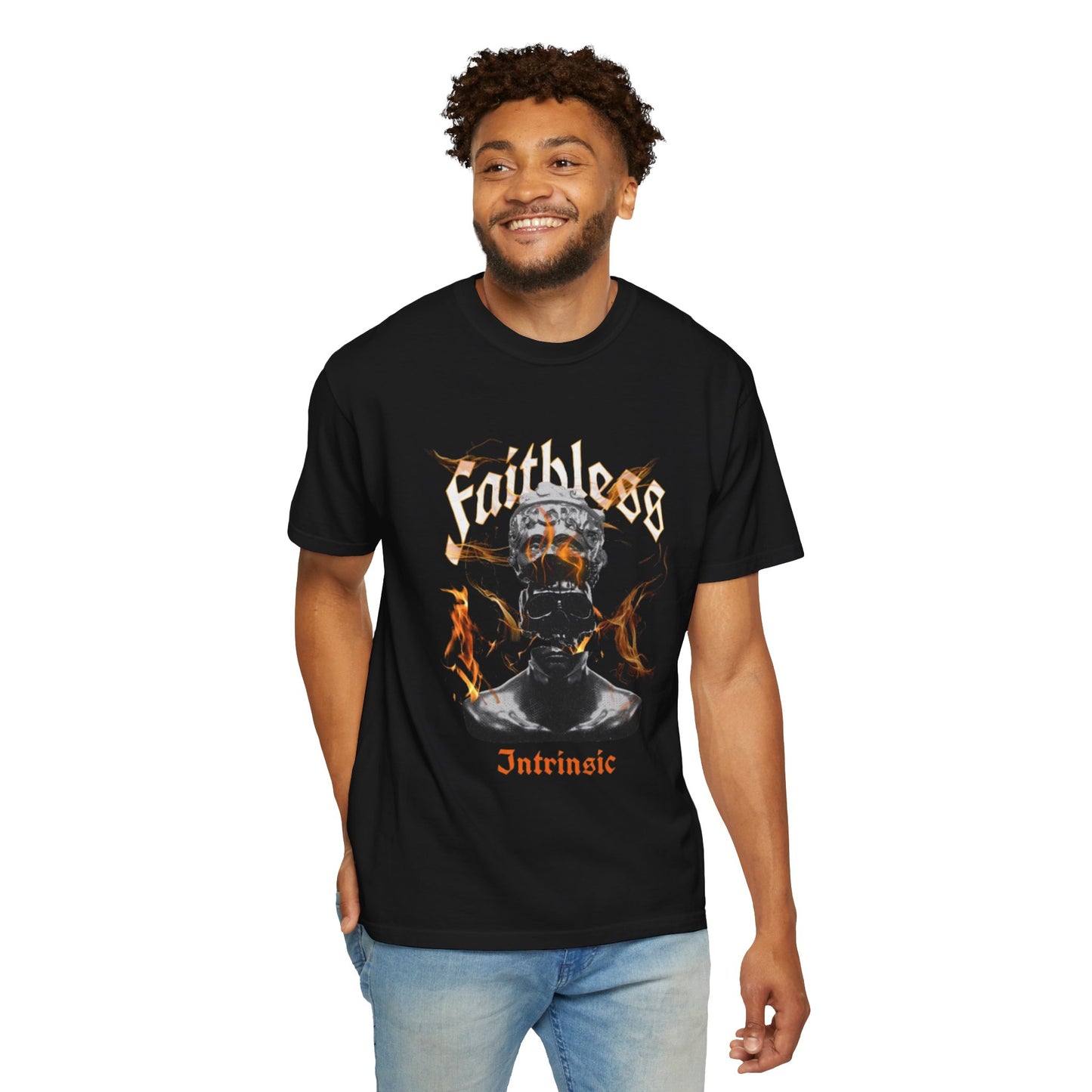 Faithless Intrinsic Unisex T-Shirt, Edgy Graphic Tee, Streetwear Fashion, Gift for Music Lovers, Bold Style Statement