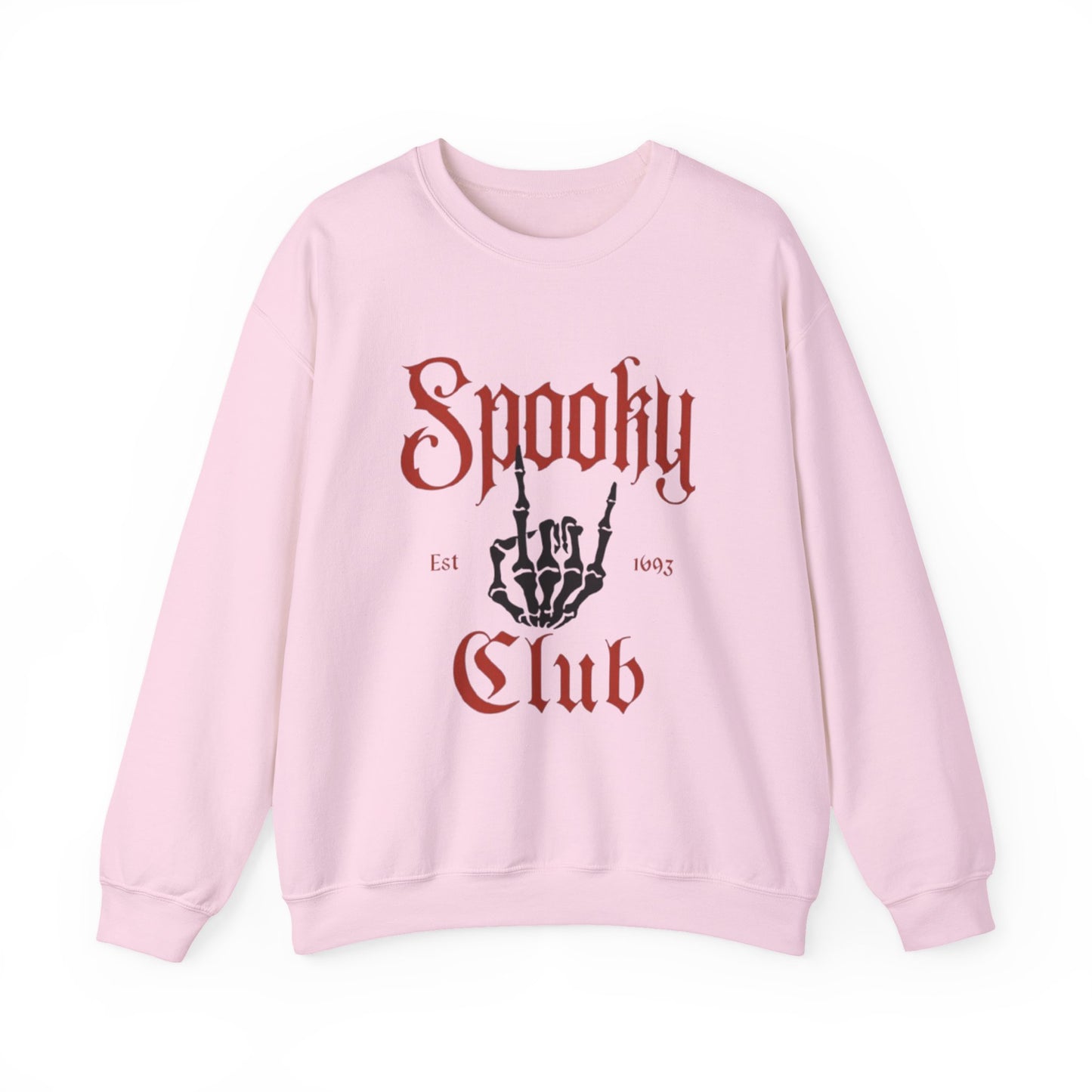 Spooky Club Crewneck Sweatshirt, Halloween Sweatshirt, Unisex Sweatshirt, Casual Fall Apparel, Cozy Halloween Top
