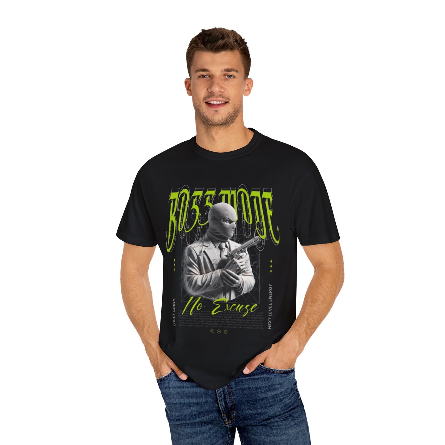 Boss Mode T-Shirt, Vintage Graphic Tee, Unisex Casual Wear, Streetwear Fashion, Gift for Him/Her