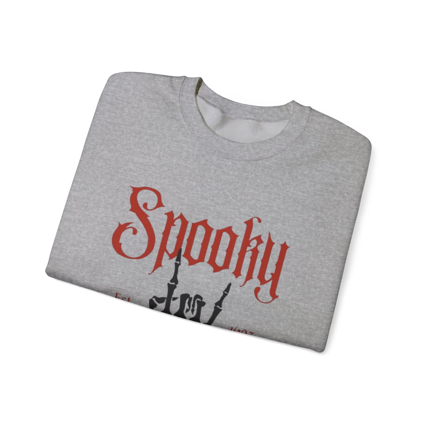 Spooky Club Crewneck Sweatshirt, Halloween Sweatshirt, Unisex Sweatshirt, Casual Fall Apparel, Cozy Halloween Top
