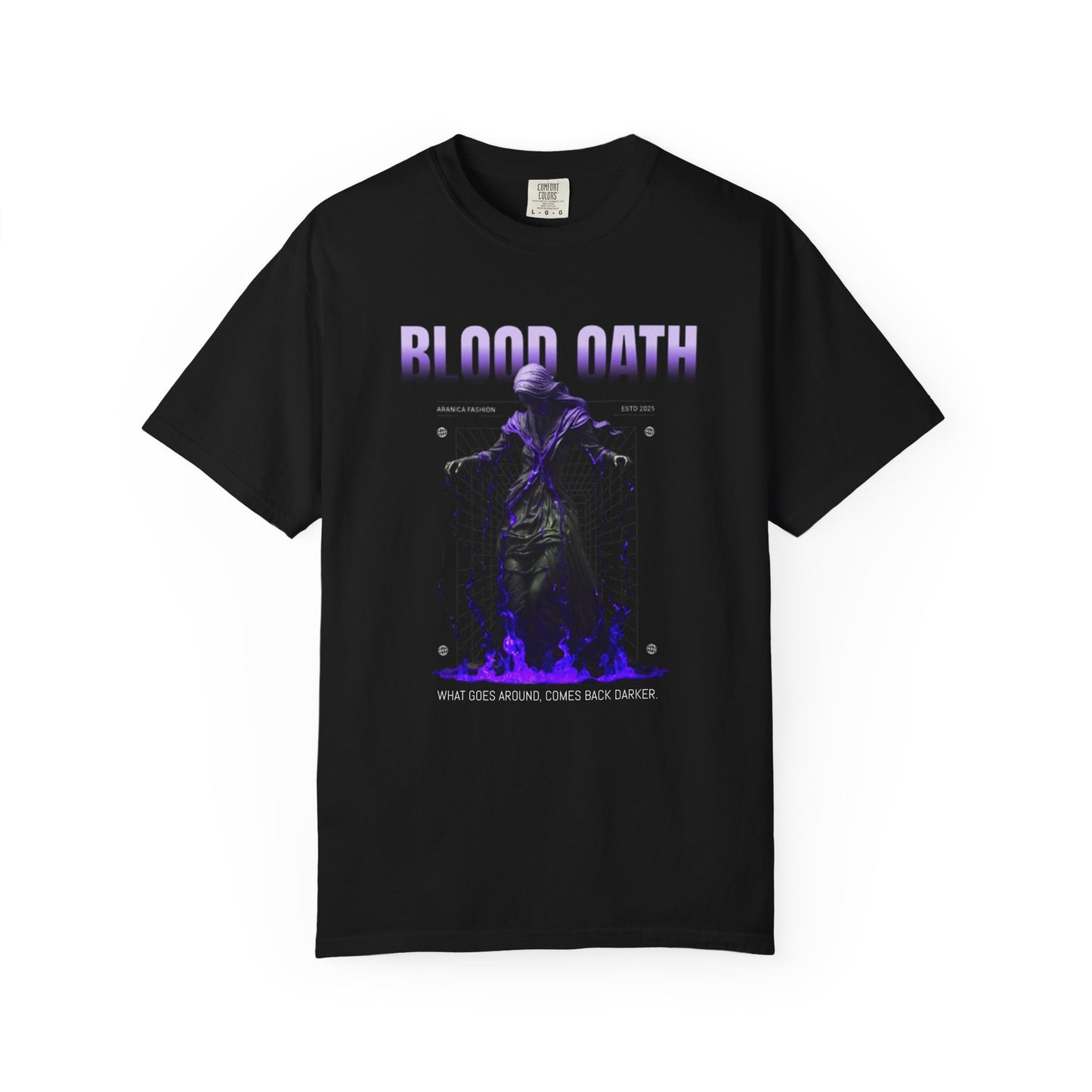 Blood Oath Unisex T-Shirt | Edgy Graphic Tee for Gamers, Halloween Costume, Gift for Him, Statement Style, Festival Apparel