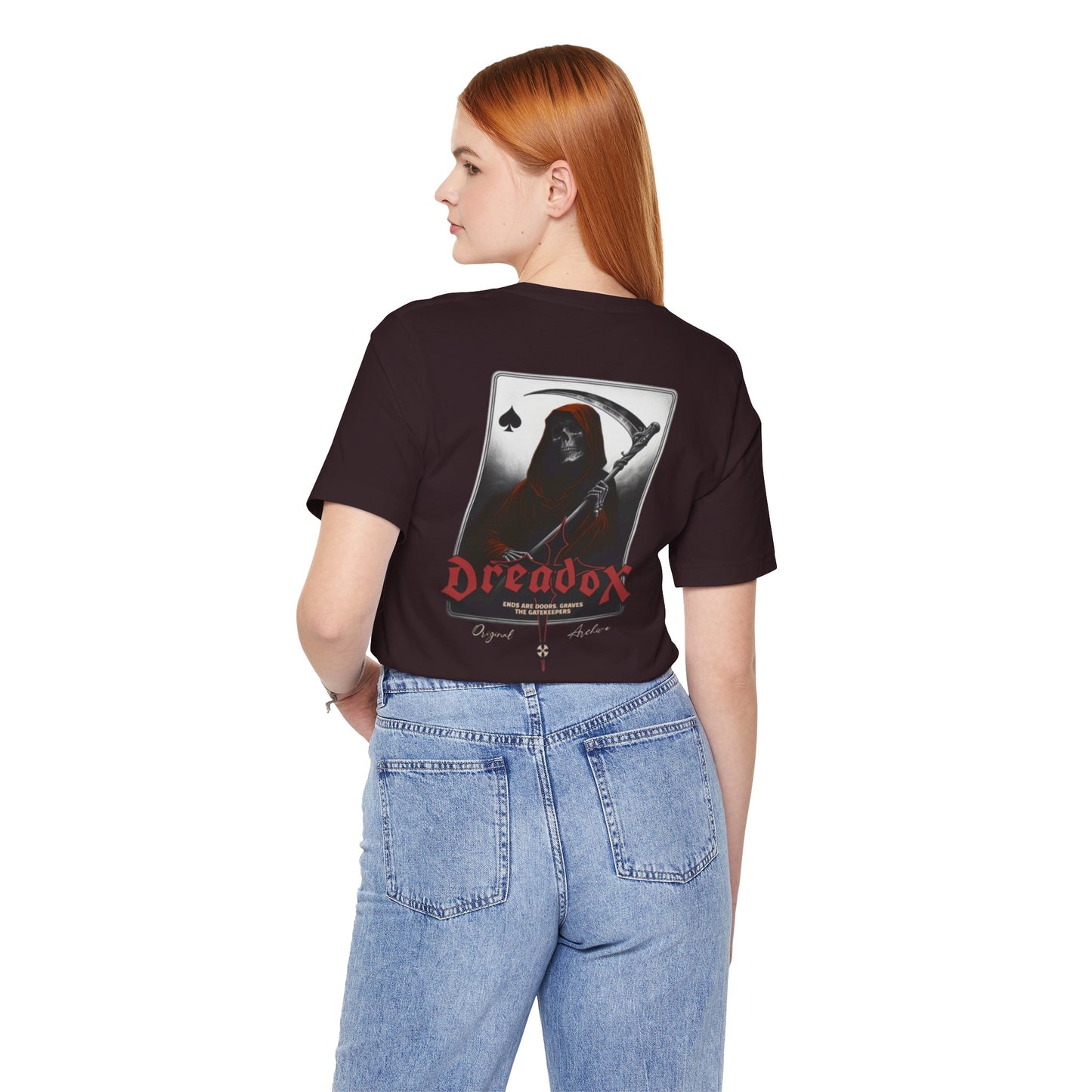Spooky Graphic Tee, Unisex Dreadox Short Sleeve Shirt, Halloween Costume Shirt, Urban Casual Wear, Goth Aesthetic Apparel