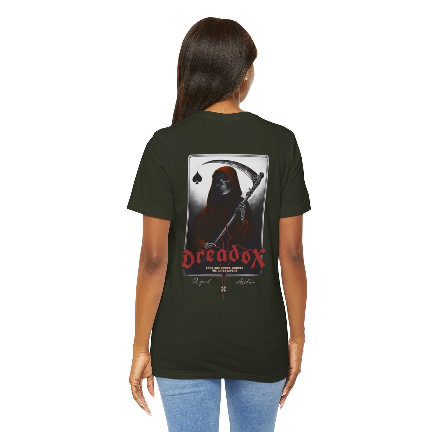 Spooky Graphic Tee, Unisex Dreadox Short Sleeve Shirt, Halloween Costume Shirt, Urban Casual Wear, Goth Aesthetic Apparel