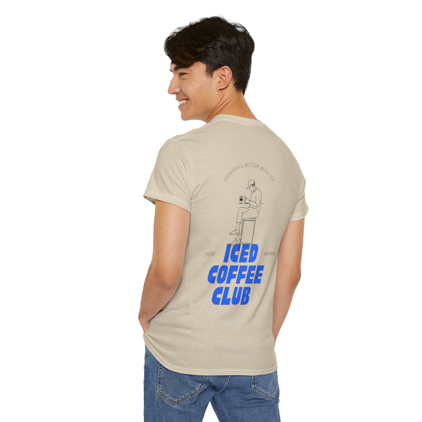 Iced Coffee Club Unisex Tee | Perfect for Coffee Lovers, Casual Wear, Gifts, Summer Outings, or Friends' Gatherings