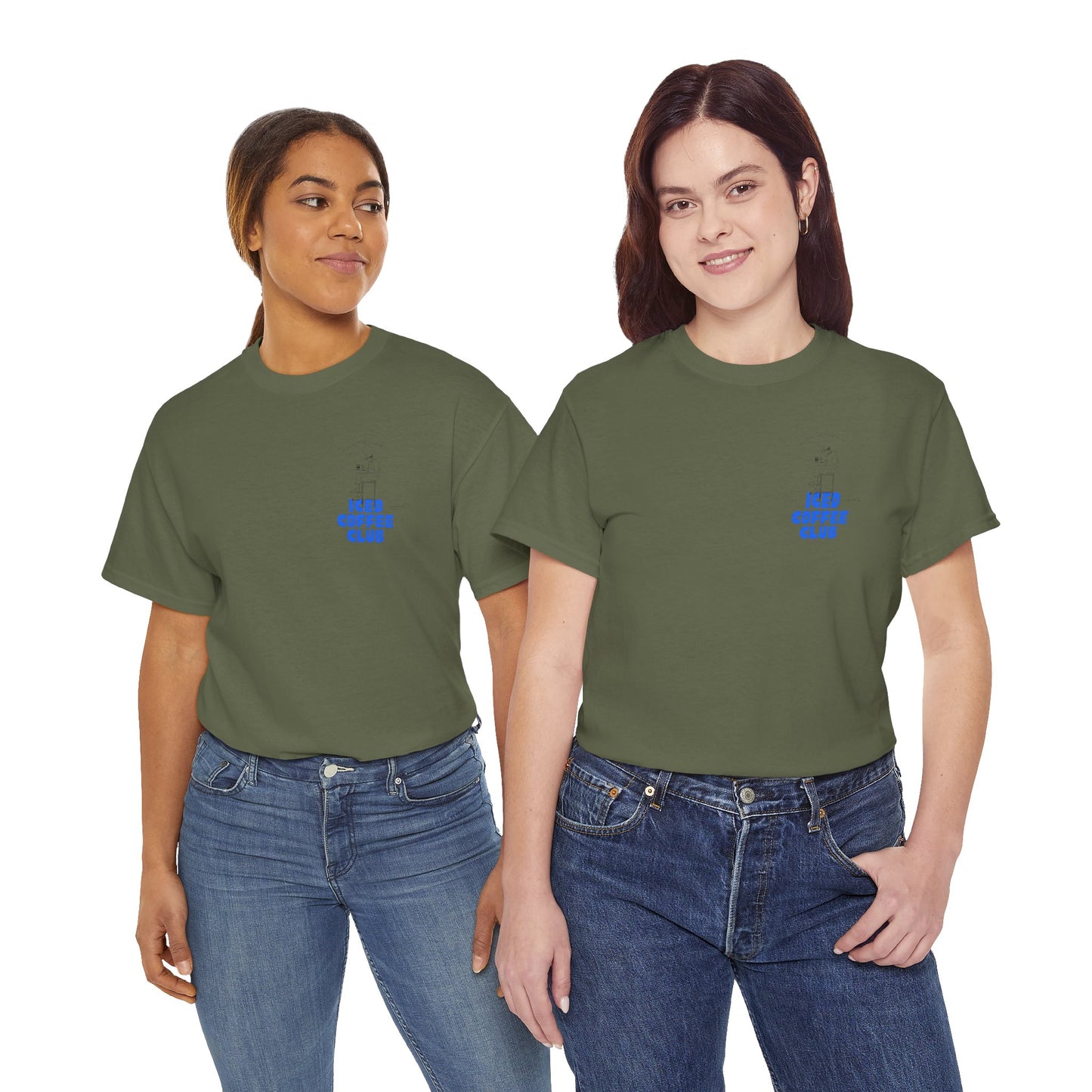 Iced Coffee Club Unisex Tee | Perfect for Coffee Lovers, Casual Wear, Gifts, Summer Outings, or Friends' Gatherings