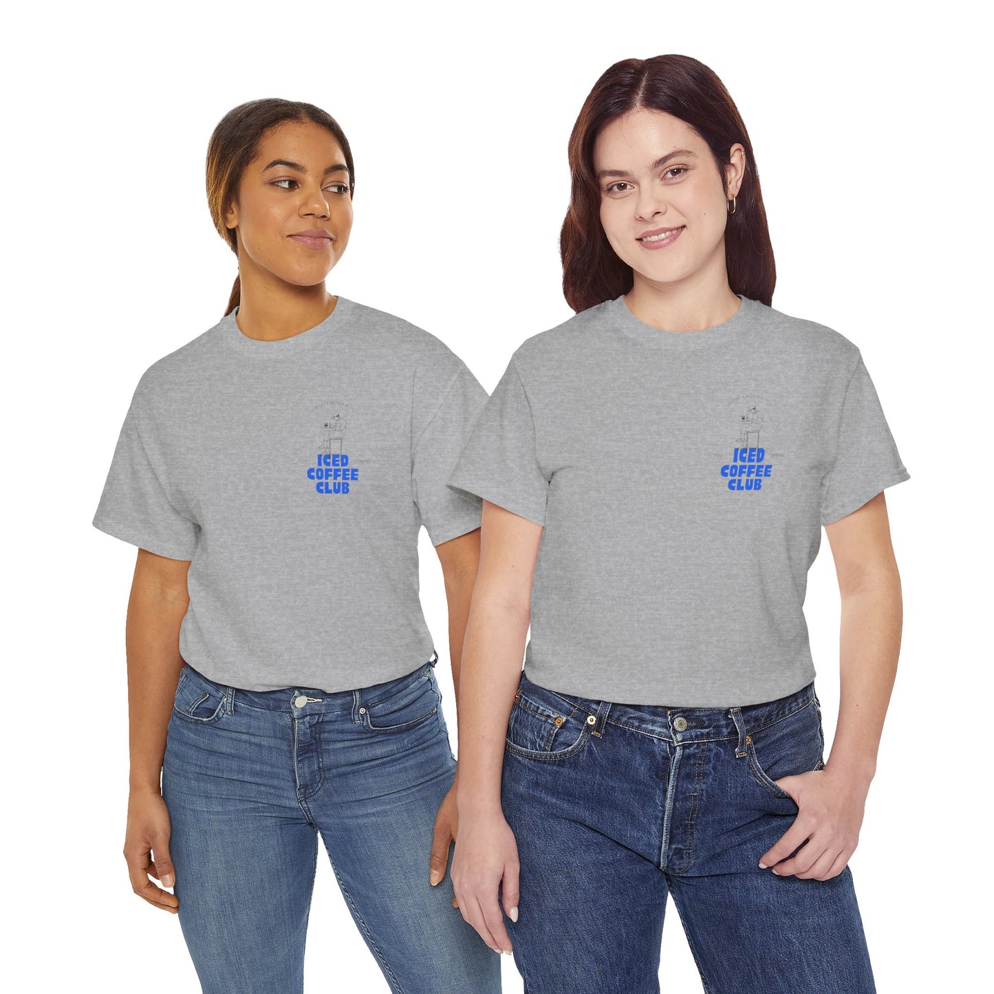 Iced Coffee Club Unisex Tee | Perfect for Coffee Lovers, Casual Wear, Gifts, Summer Outings, or Friends' Gatherings