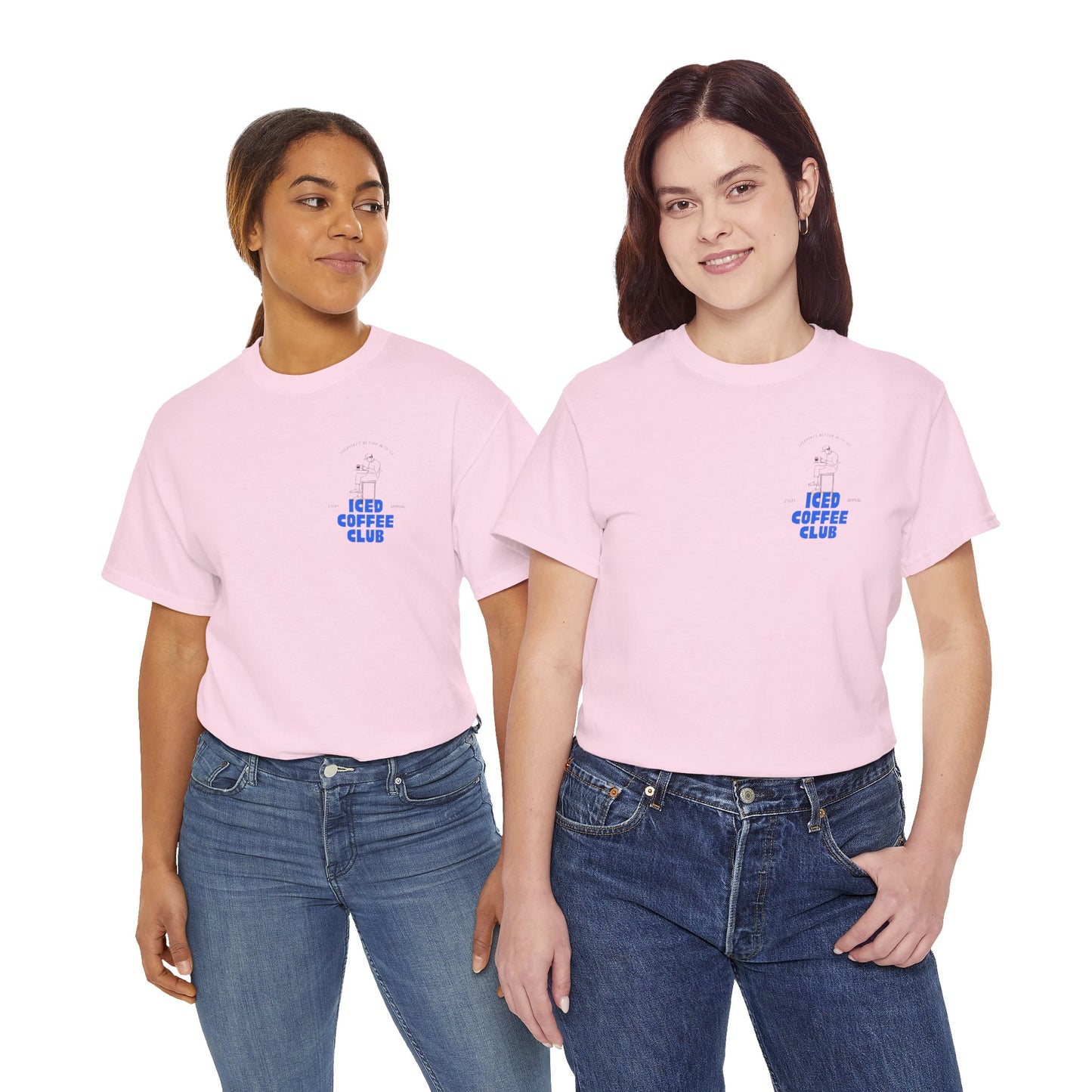 Iced Coffee Club Unisex Tee | Perfect for Coffee Lovers, Casual Wear, Gifts, Summer Outings, or Friends' Gatherings