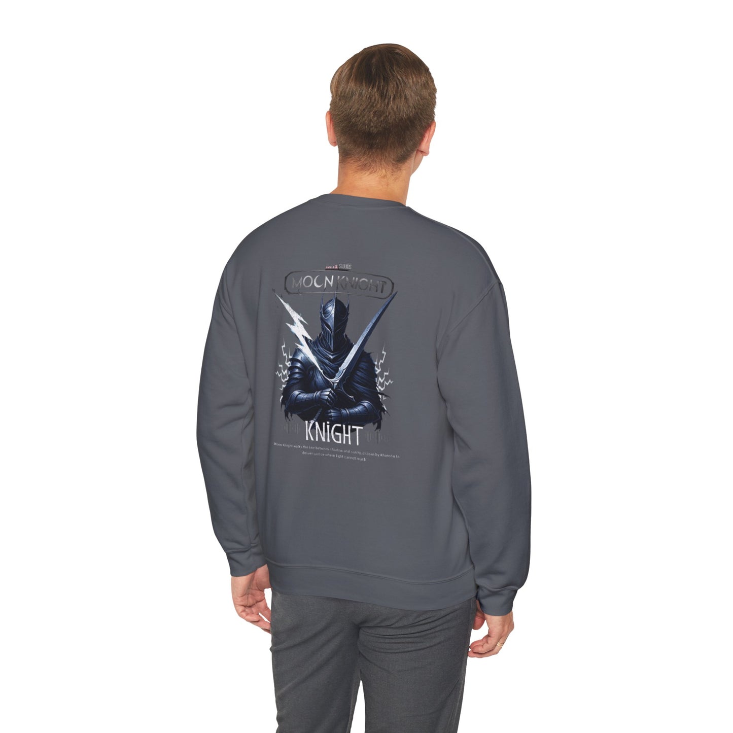 Moon Knight Unisex Crewneck Sweatshirt, Marvel Sweatshirt, Marvel Gift, Comic Apparel, Superhero Fashion.
