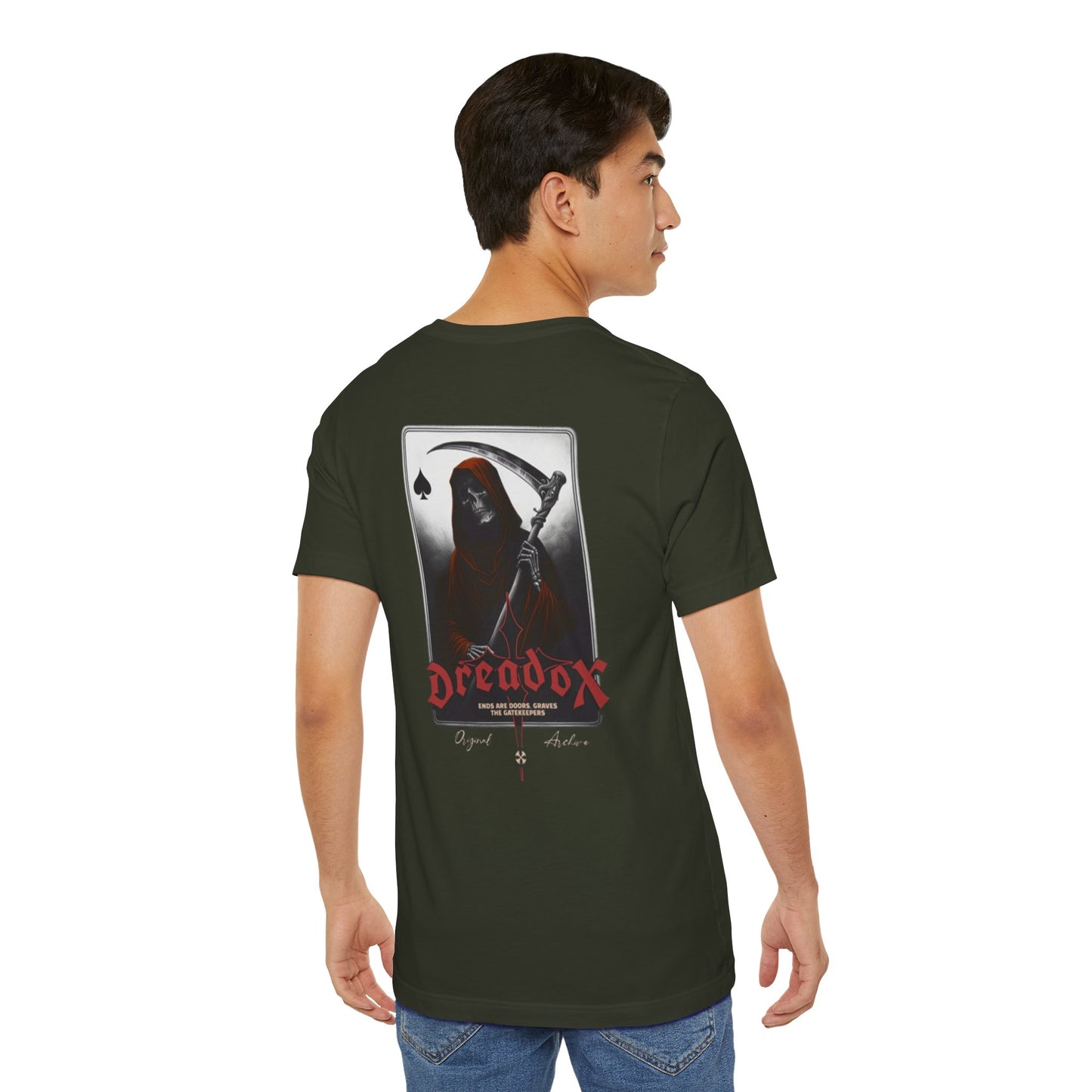 Spooky Graphic Tee, Unisex Dreadox Short Sleeve Shirt, Halloween Costume Shirt, Urban Casual Wear, Goth Aesthetic Apparel