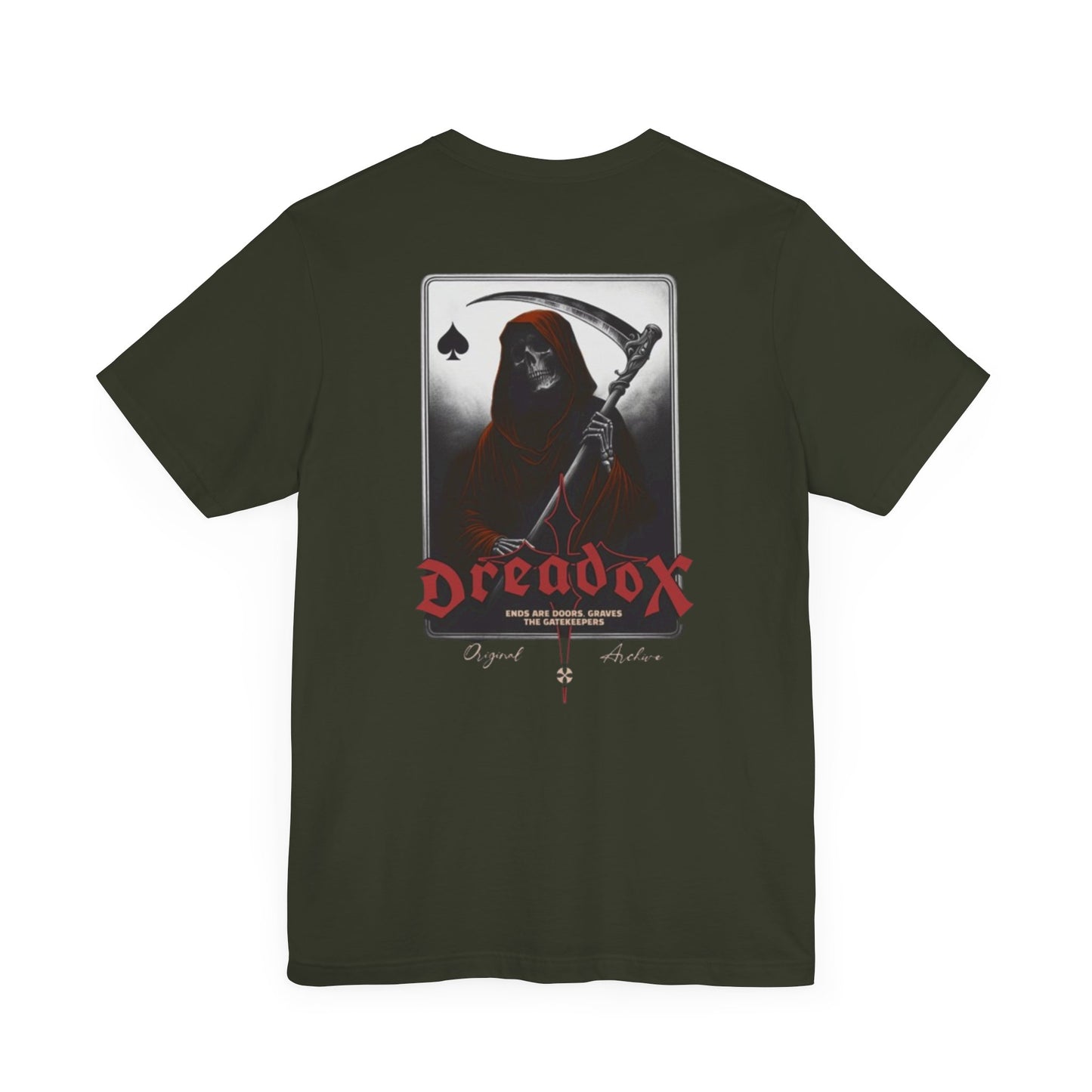 Spooky Graphic Tee, Unisex Dreadox Short Sleeve Shirt, Halloween Costume Shirt, Urban Casual Wear, Goth Aesthetic Apparel