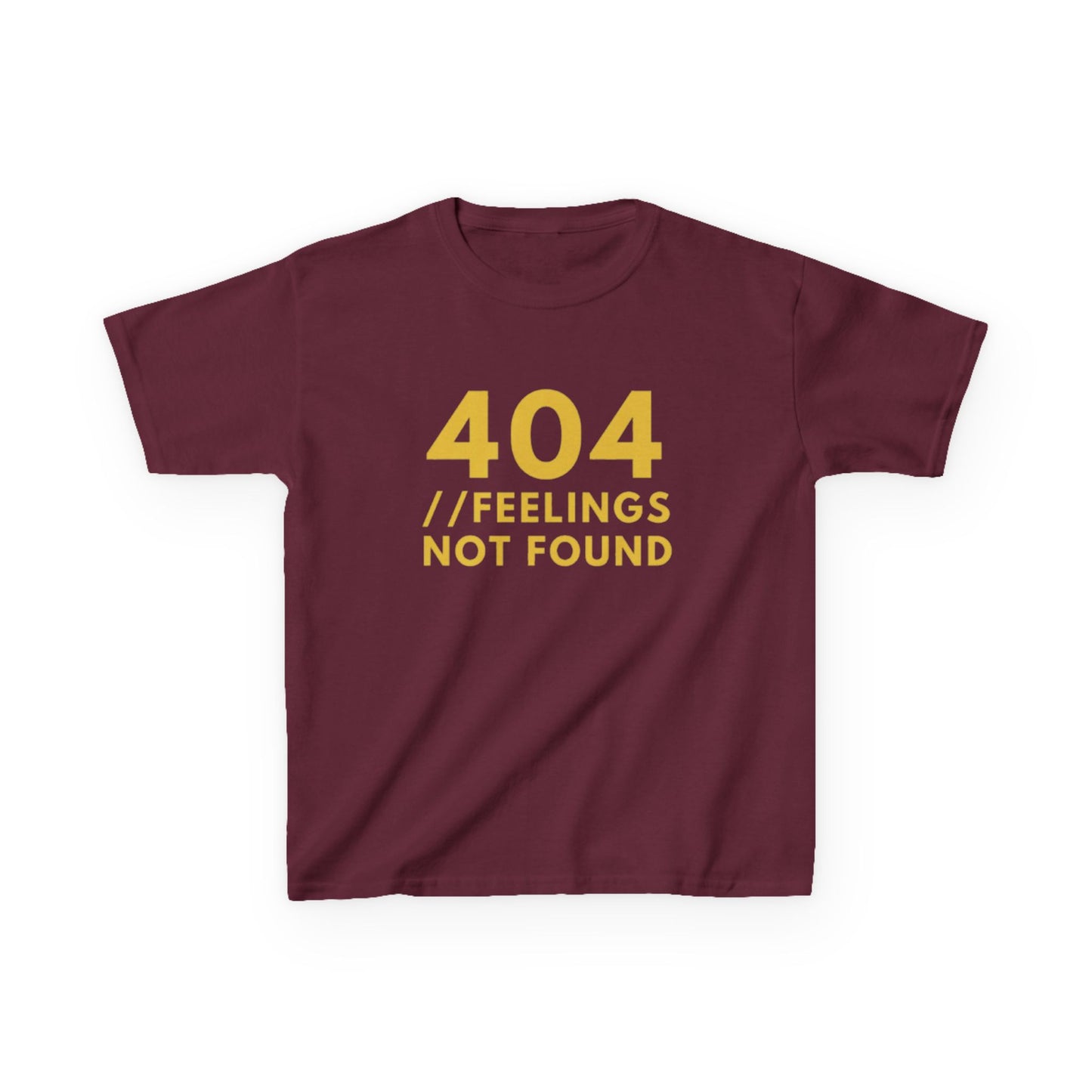 404 // Feelings Not Found Kids Tee, Unique Gift for Kids, Cool Summer Tee, Comfy casual tee