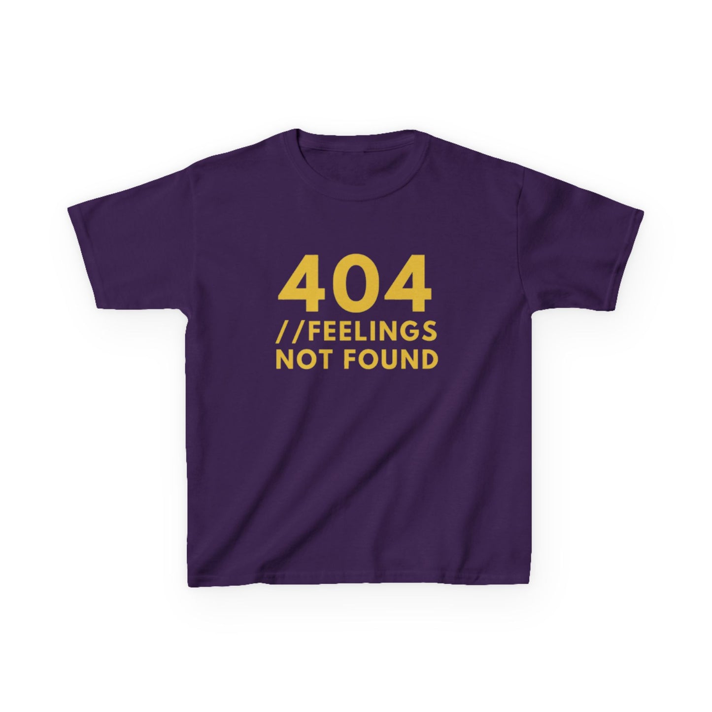 404 // Feelings Not Found Kids Tee, Unique Gift for Kids, Cool Summer Tee, Comfy casual tee