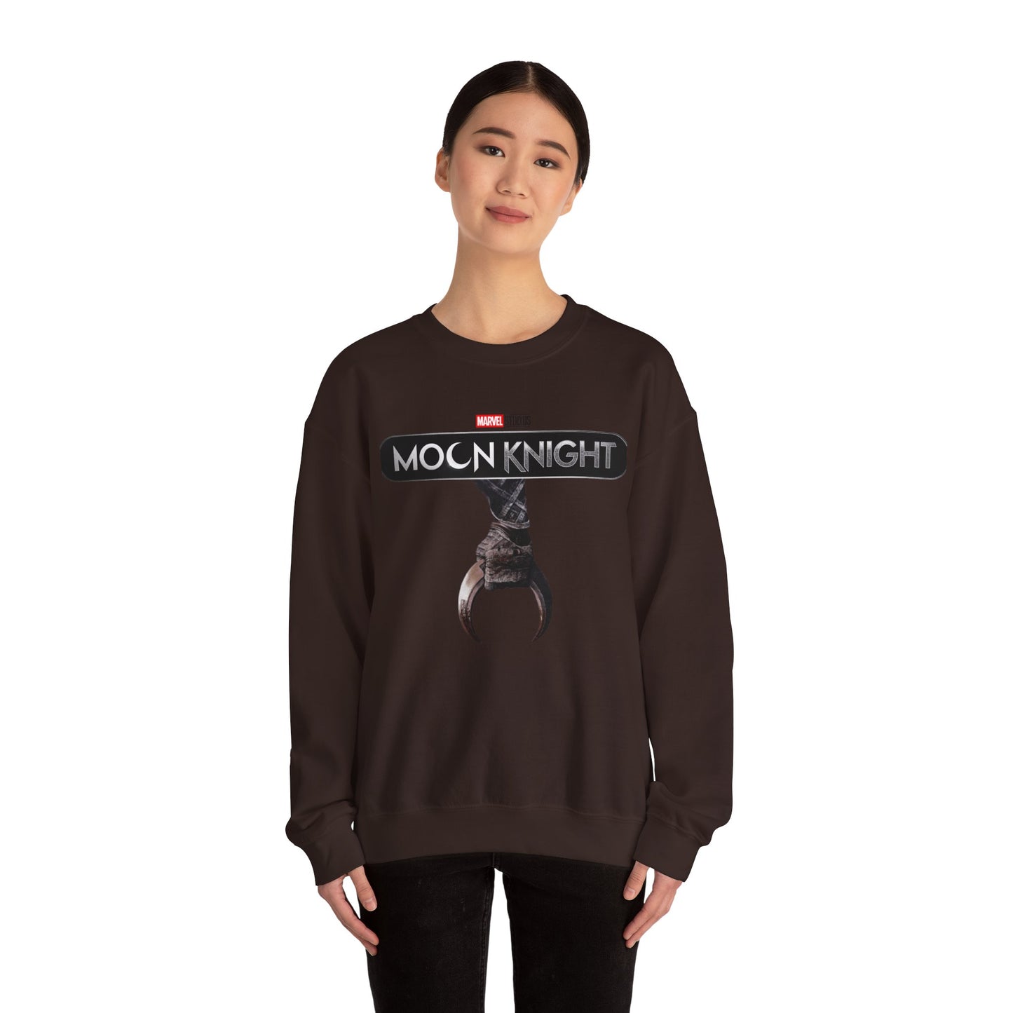 Moon Knight Unisex Crewneck Sweatshirt, Marvel Sweatshirt, Marvel Gift, Comic Apparel, Superhero Fashion.