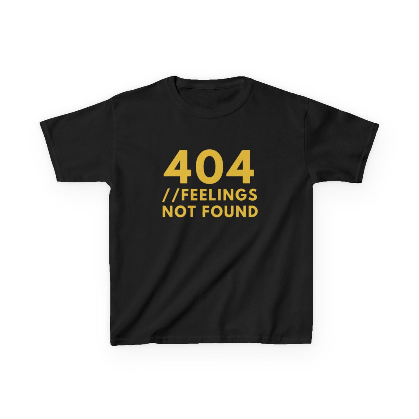 404 // Feelings Not Found Kids Tee, Unique Gift for Kids, Cool Summer Tee, Comfy casual tee