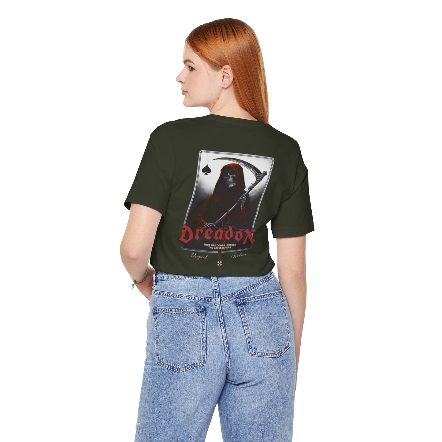 Spooky Graphic Tee, Unisex Dreadox Short Sleeve Shirt, Halloween Costume Shirt, Urban Casual Wear, Goth Aesthetic Apparel