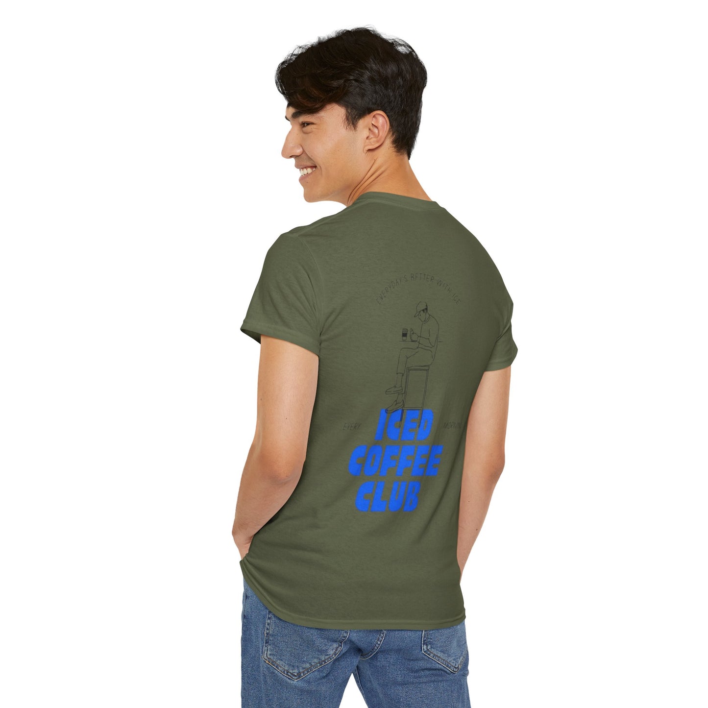 Iced Coffee Club Unisex Tee | Perfect for Coffee Lovers, Casual Wear, Gifts, Summer Outings, or Friends' Gatherings