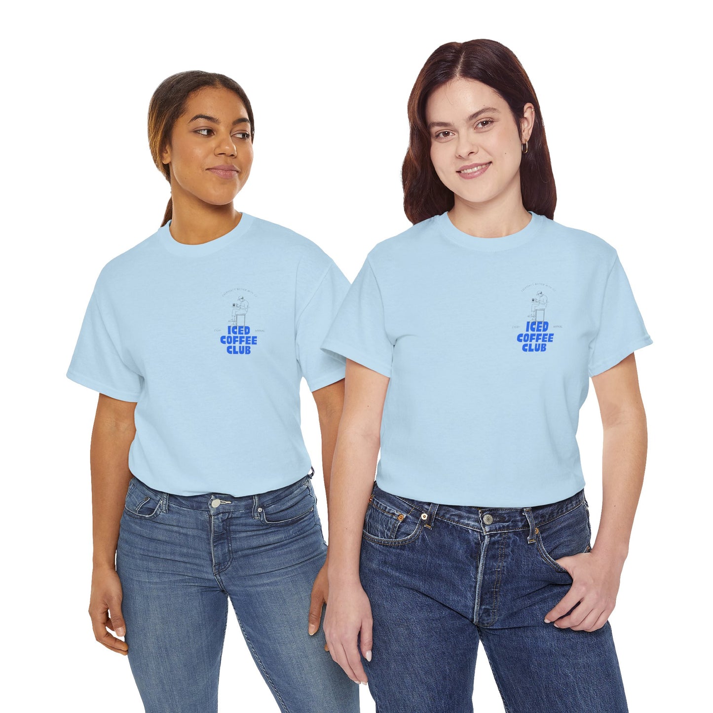 Iced Coffee Club Unisex Tee | Perfect for Coffee Lovers, Casual Wear, Gifts, Summer Outings, or Friends' Gatherings