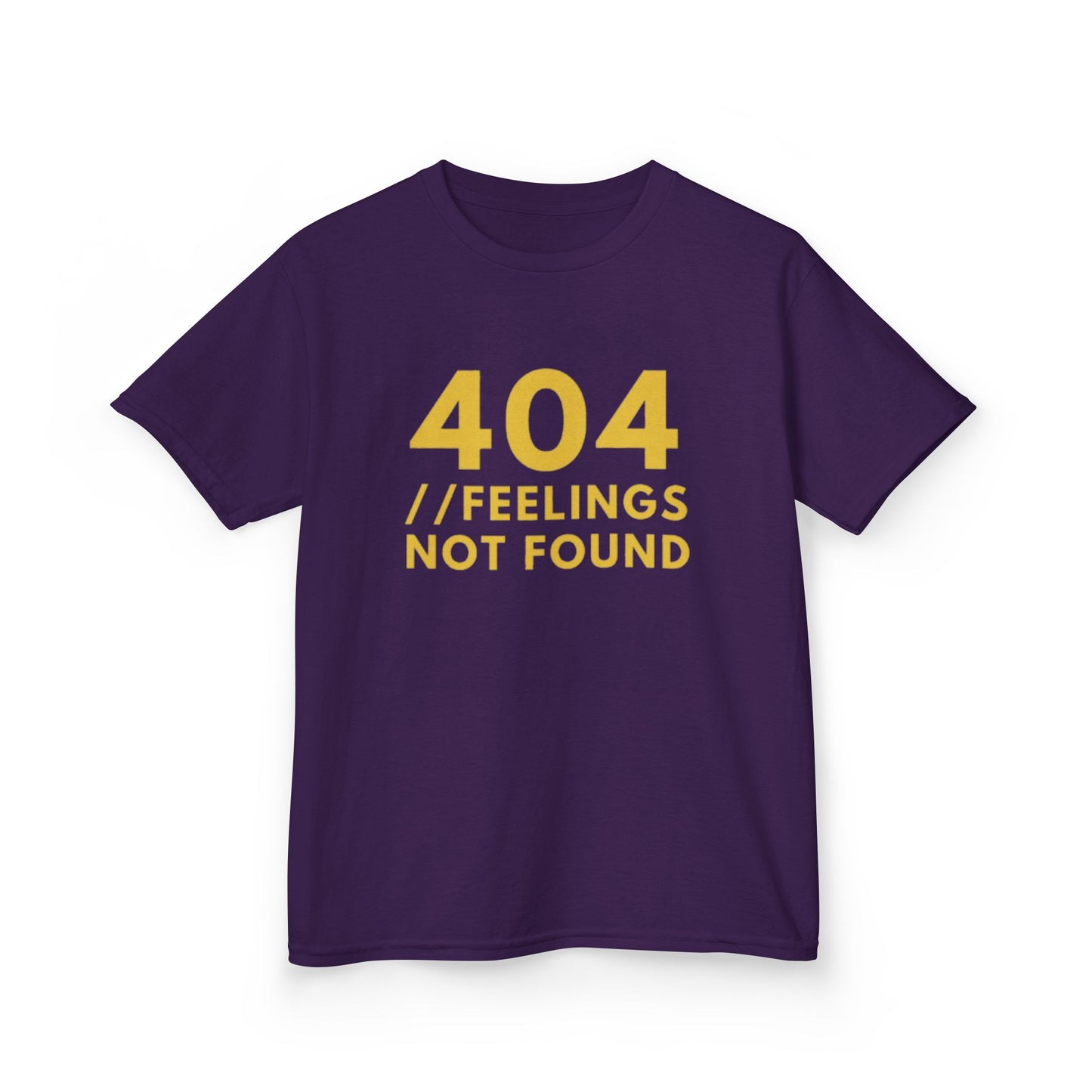 404 // Feelings Not Found Kids Tee, Unique Gift for Kids, Cool Summer Tee, Comfy casual tee