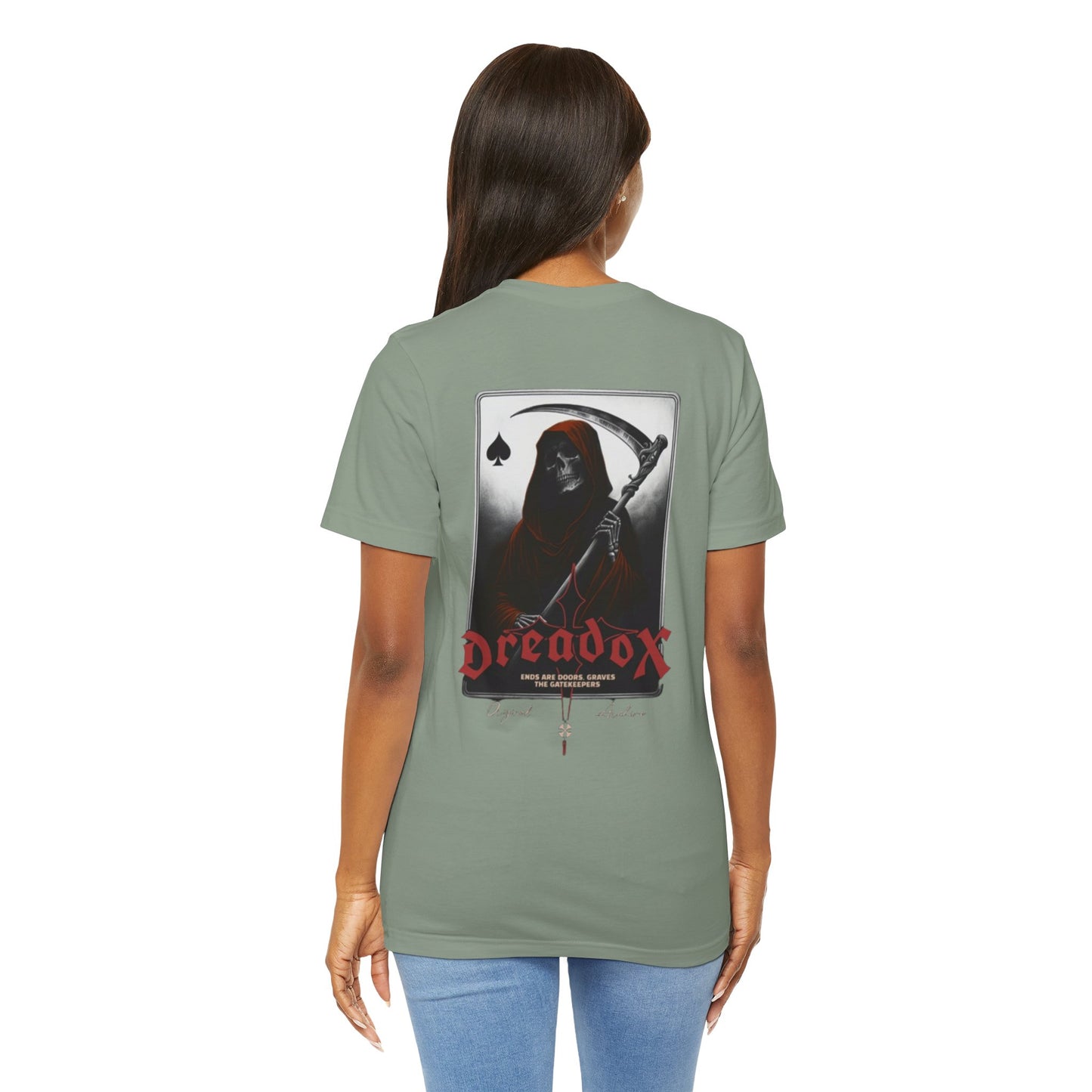 Spooky Graphic Tee, Unisex Dreadox Short Sleeve Shirt, Halloween Costume Shirt, Urban Casual Wear, Goth Aesthetic Apparel