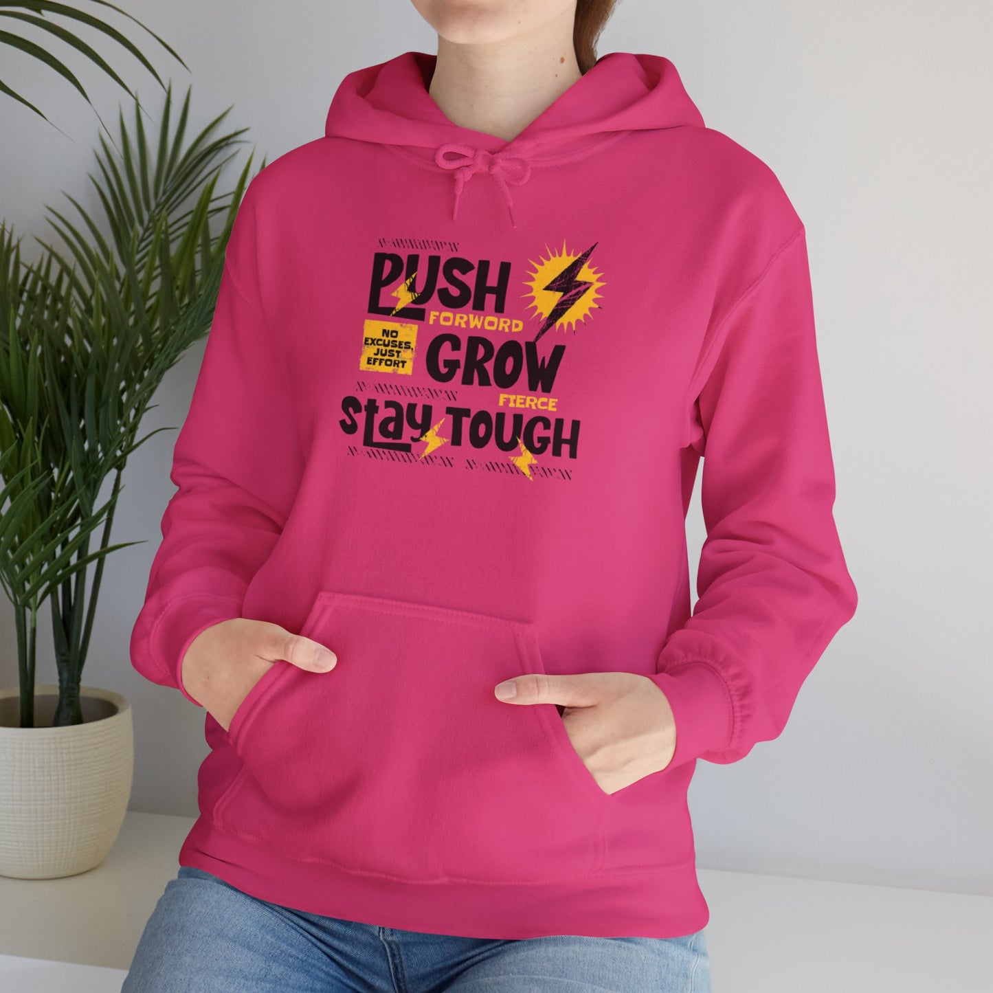 Motivational Hooded Sweatshirt, Inspirational Hoodie, Cozy Everyday Wear, Gifts for Him, Gifts for Her, Energy Boost Apparel, Fitness [...]