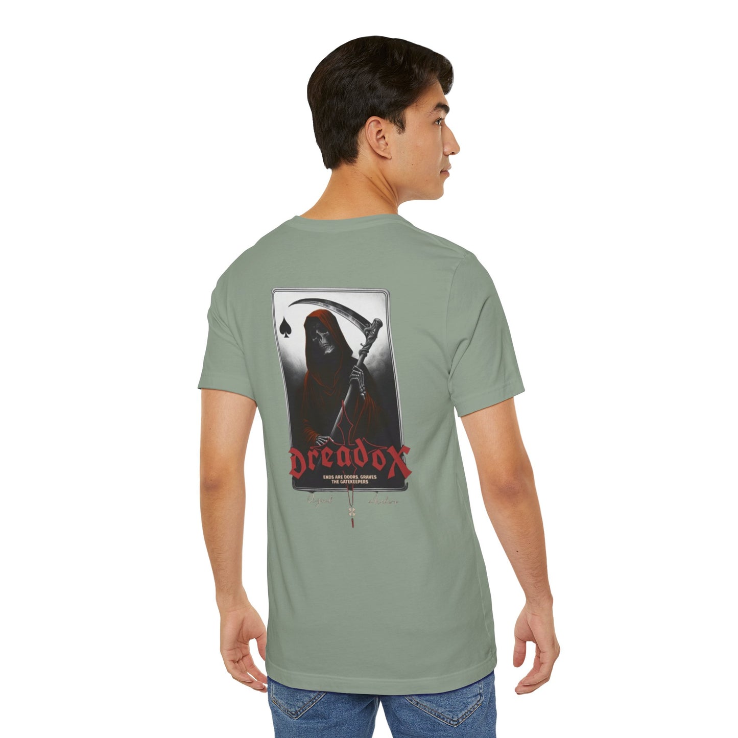 Spooky Graphic Tee, Unisex Dreadox Short Sleeve Shirt, Halloween Costume Shirt, Urban Casual Wear, Goth Aesthetic Apparel