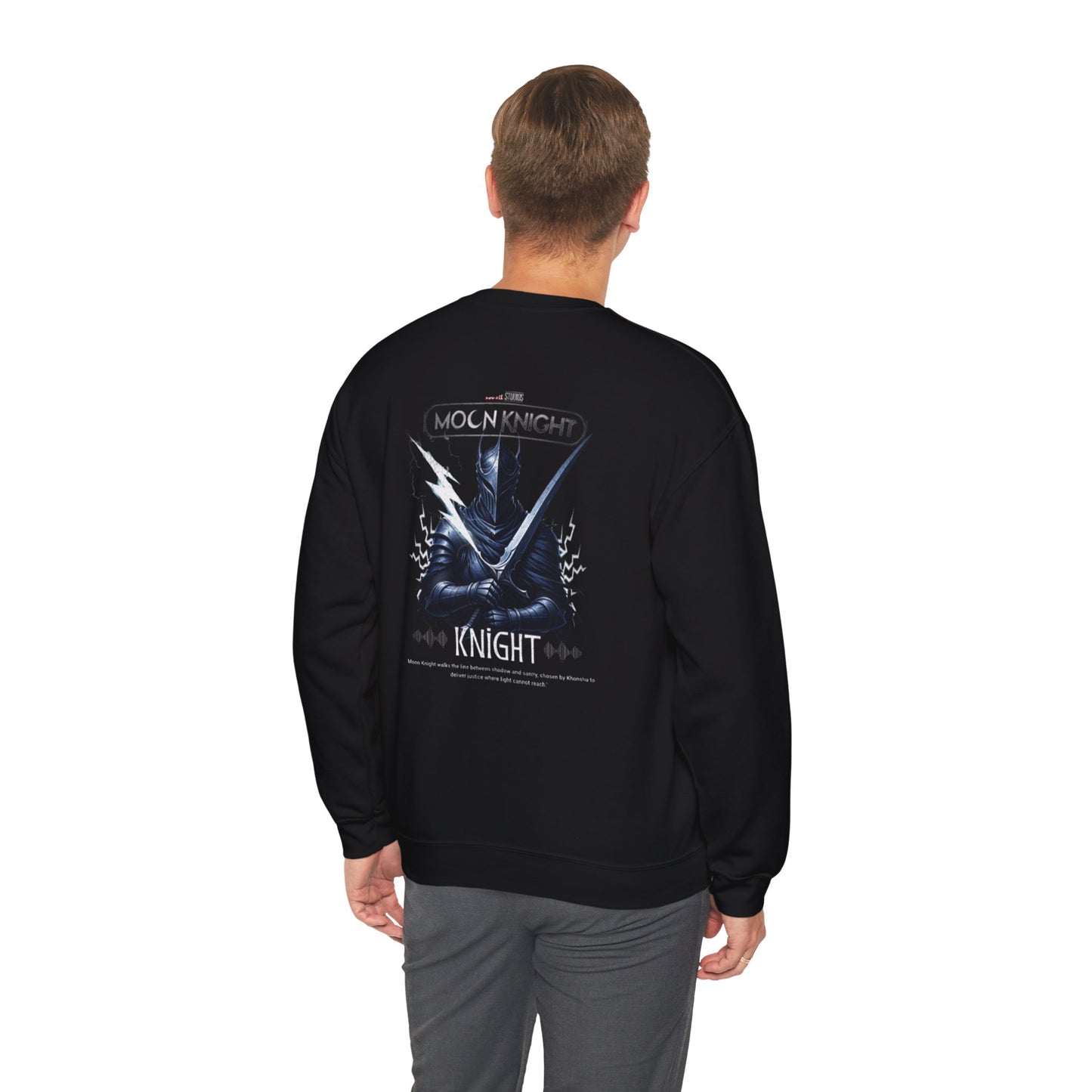 Moon Knight Unisex Crewneck Sweatshirt, Marvel Sweatshirt, Marvel Gift, Comic Apparel, Superhero Fashion.